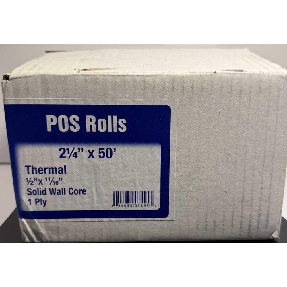 Alliance Thermal Paper Receipt Rolls 2-1/4 x 50 Thermal POS Rolls - 50 Rolls